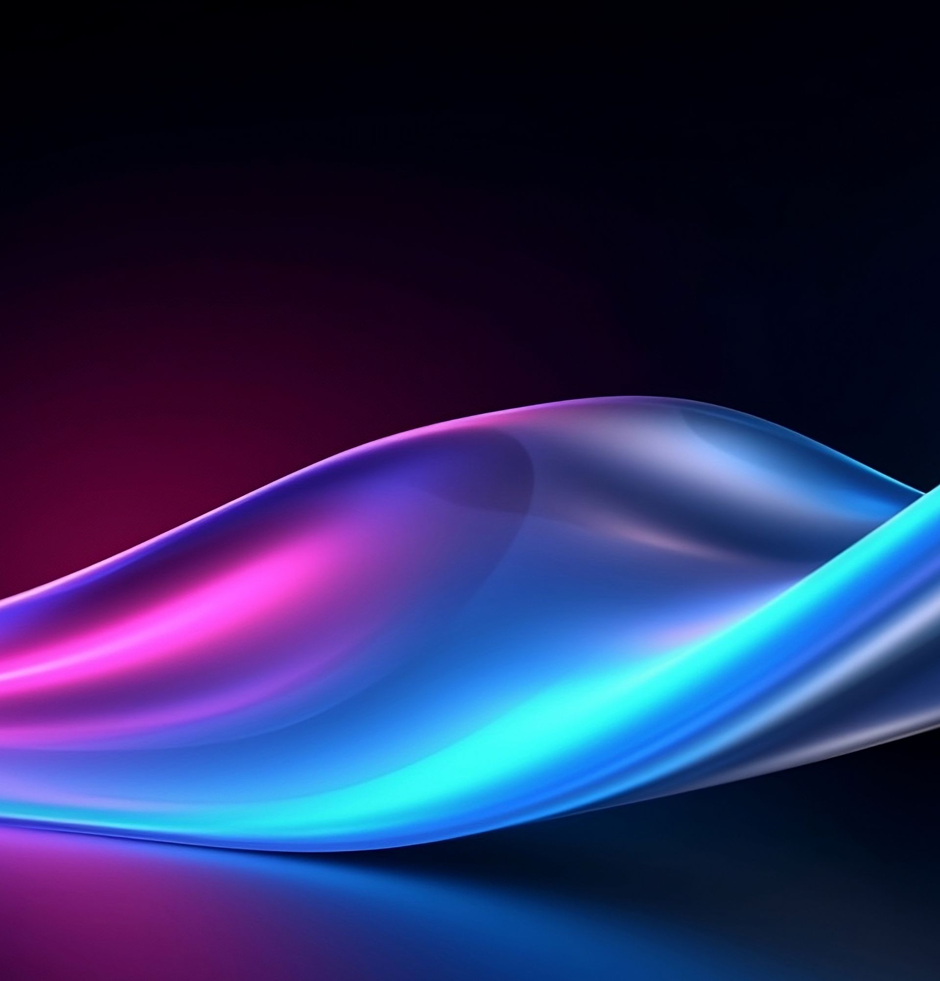 Gradient Neon Curving Lines Technology Background